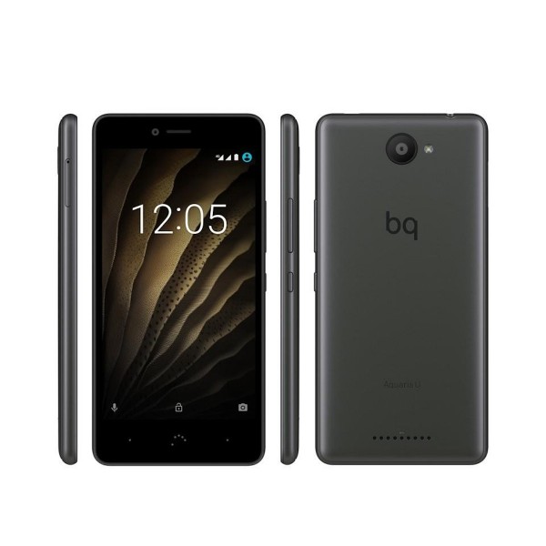 Bq aquaris u gris móvil 3g 5'' ips hd/8core/16gb/2gb ram/13mp/5mp