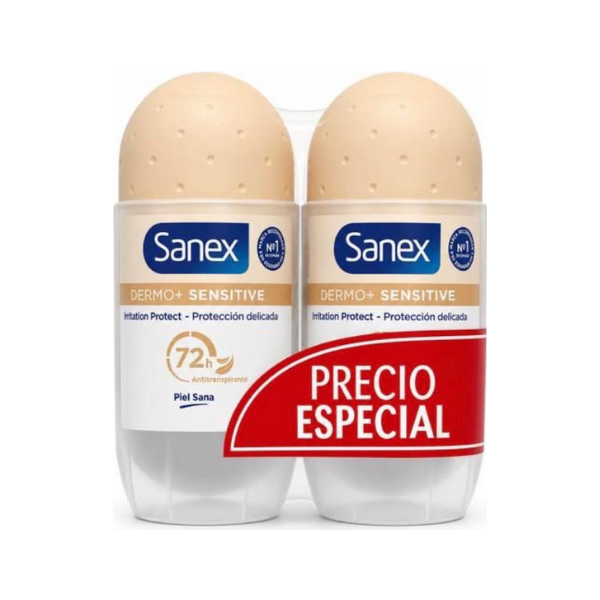Sanex desodorante Dermo Sensitive rollon 72h Duplo